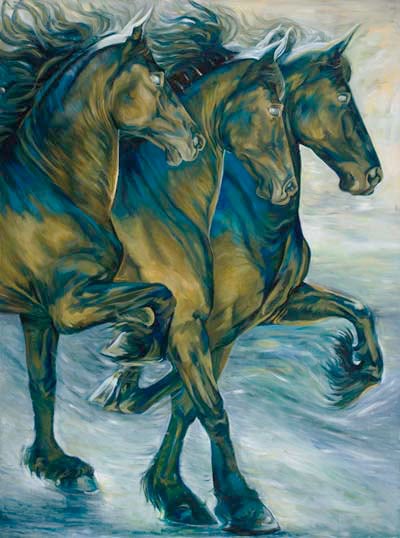 Horse Paintings - Theresa Reuter